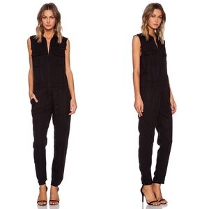 ETIENNE MARCEL Sleeveless Jumpsuit in Black Small